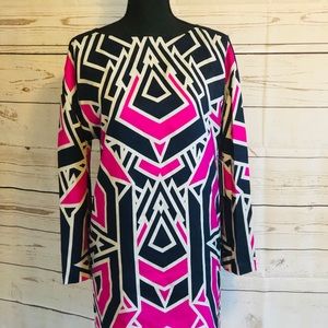 Juicy Couture Long Sleeve Geometric Mini D…